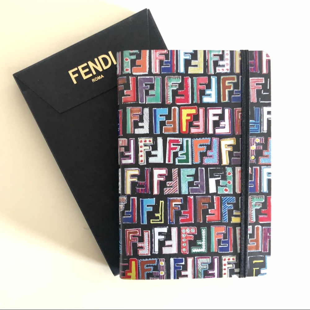 Authentic Fendi FF notebook 3.75x5.5 plain pages